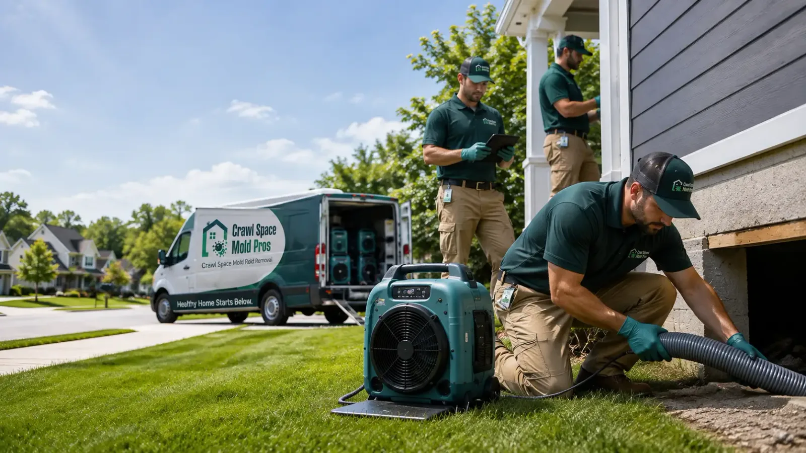 Crawl Space Mold Removal in Delmont, PA